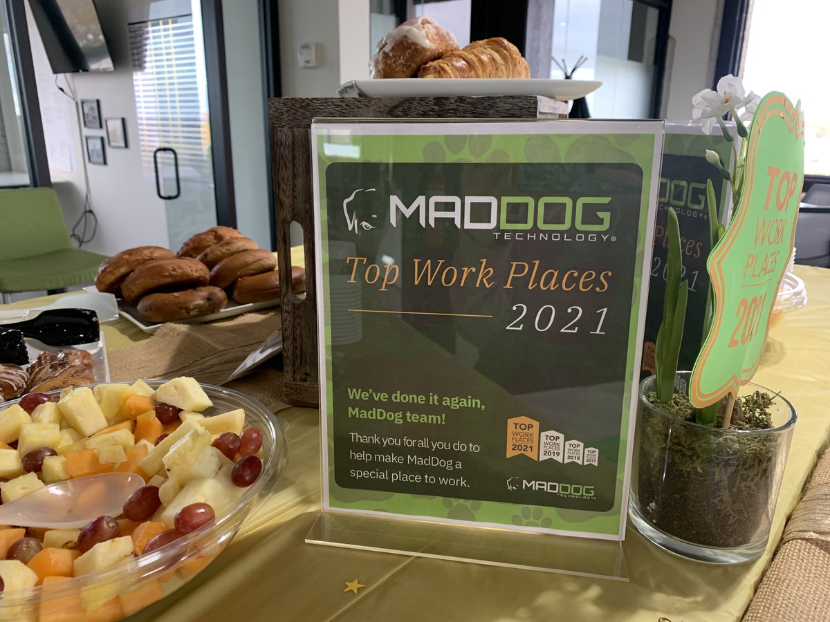 MadDog Technology was 17th out of 75 small businesses to be recognized for <a href="/freep/">Detroit Free Press</a> Top Work Places 2021! A BIG thank you to our wonderful team members for all you do to make MadDog a special place to work.