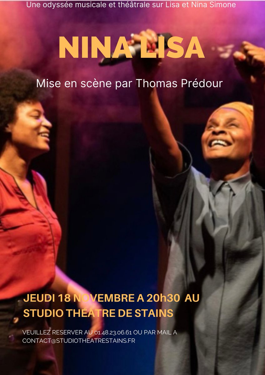 STStainss's tweet image. Nous avons Nina Lisa qui retrace la biographie de Nina Simone