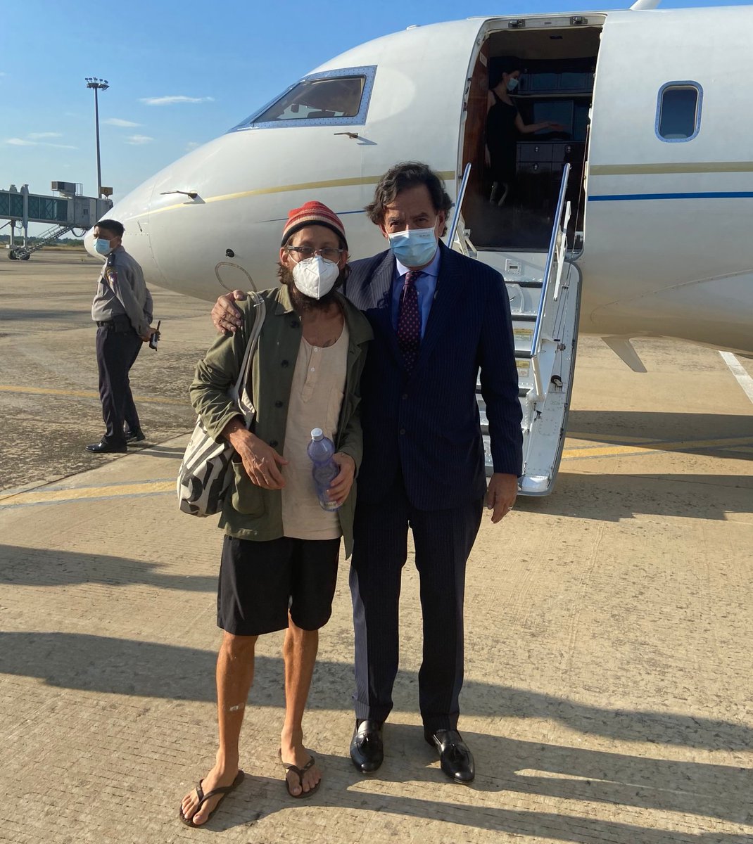 American journalist #DannyFenster was released from prison in #Myanmar, where he had been unjustly held for nearly six months.

CPJ welcomes the news and calls on Myanmar authorities to immediately release all other journalists imprisoned in the country.
cpj.org/2021/11/americ…