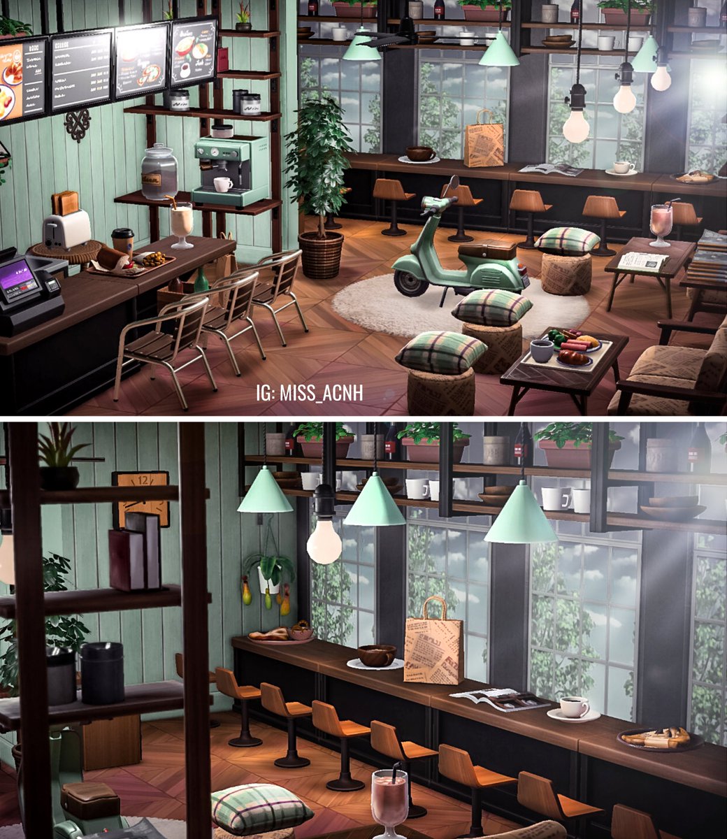 thezoibean's tweet photo. "A Fresh Tart" cafe ☕ Who gets the reference? 👀 Speed Build here: https://t.co/nPdBqKx7ic | #ACNH #ACNHDesign #ACNHUpdate #HappyHomeParadise #AnimalCrossingNewHorizions https://t.co/bXCeiUBNbB