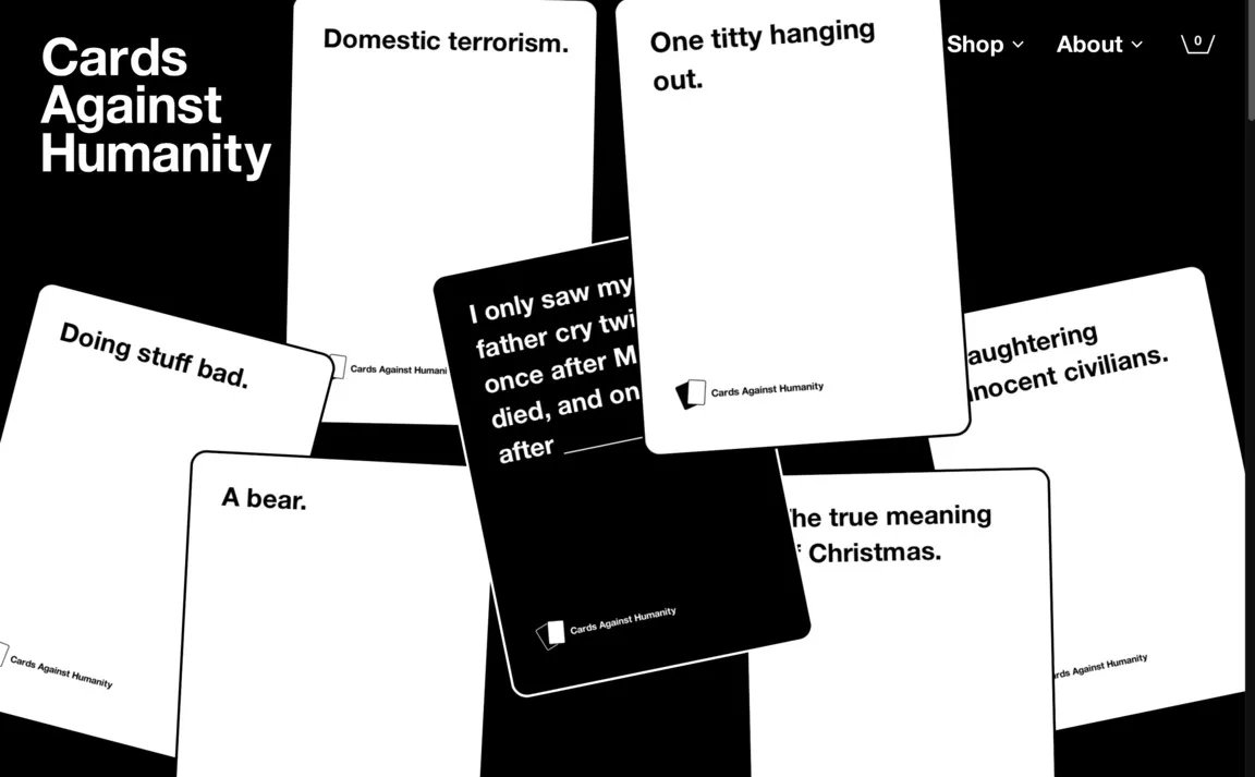 cards against humanity christmas