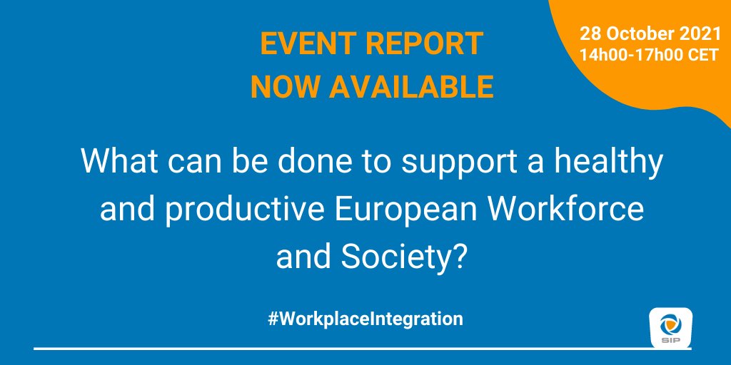 SIP_PainPolicy's tweet image. The report of our SIP #WorkplaceIntegration Event is now available on our website! Have a look here 👉 bit.ly/3bVfMrj
#employment