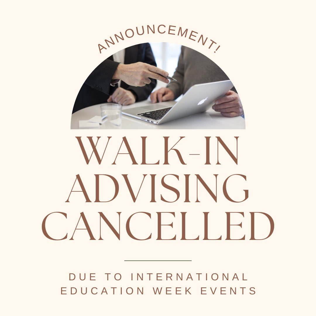 MTSUstudyabroad's tweet photo. Due to the various events for International Education Week, we will be cancelling our walk-in advising hours This week. We would love to still answer any general advising questions during our Open House on Tuesday and our Study Abroad Fair on Wednesday! (link in bio for details) https://t.co/SpaxRmPIjI