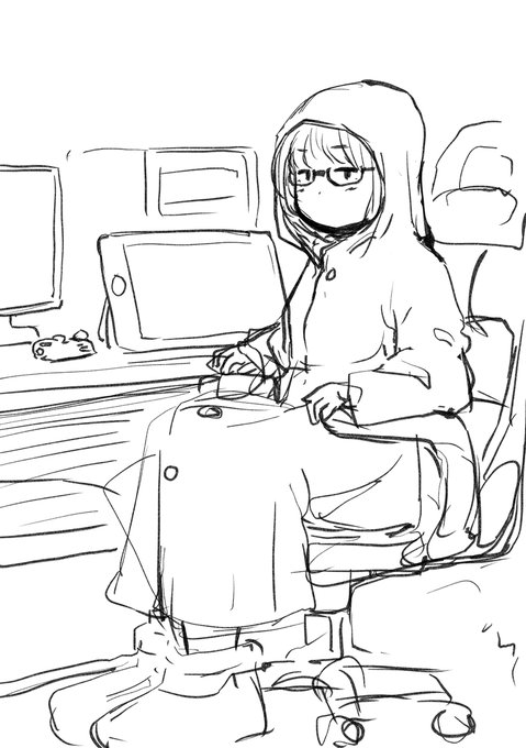 寒すぎて着る毛布出したわよ 