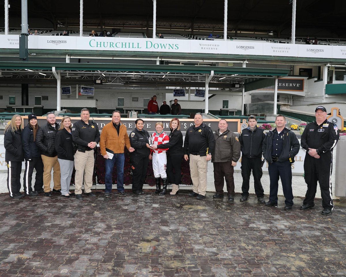 joshaball's tweet image. First Responders Day at Churchill Downs with a static display from our first responders and a trophy presentation to Trainer Tom Amoss and Jockey James Graham. 📷 by @CoadyPhoto