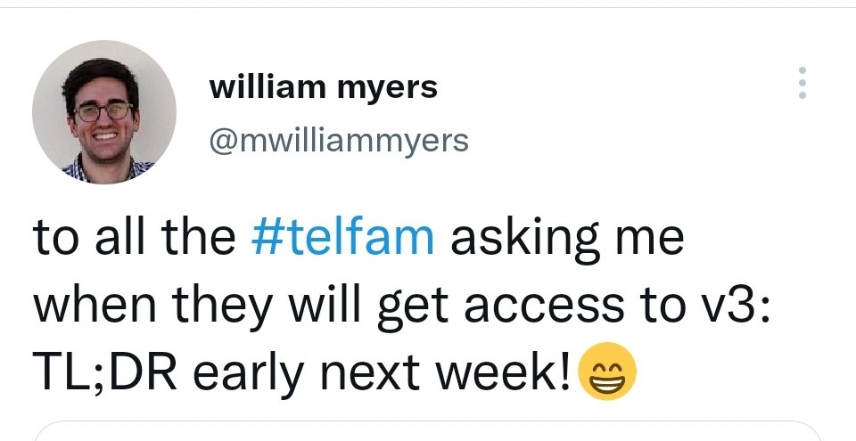 So early next week is today or tomorrow right ? $tel #TelcoinV3 #telcoin <a href="/mwilliammyers/">Will Myers</a>