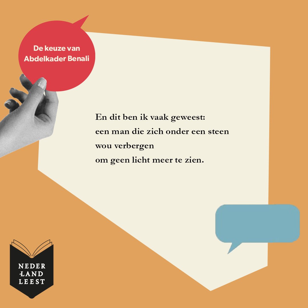 NederlandLeest's tweet photo. Vandaag lees je het door @abdelkabenali uitgekozen gedicht van @Cees_Nooteboom bij het Nederland Leest 2021 thema #Overdegrens. Bekijk meer: https://t.co/g83jAGL5mc? https://t.co/DKe0PMvbHK