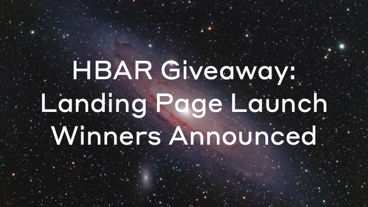 Day 1 of HBAR Giveaway Reveal. DMs have been sent to the winners who retweeted our pre-launch post. Stay tuned for more. Explore worlds of possibility with #hashport.