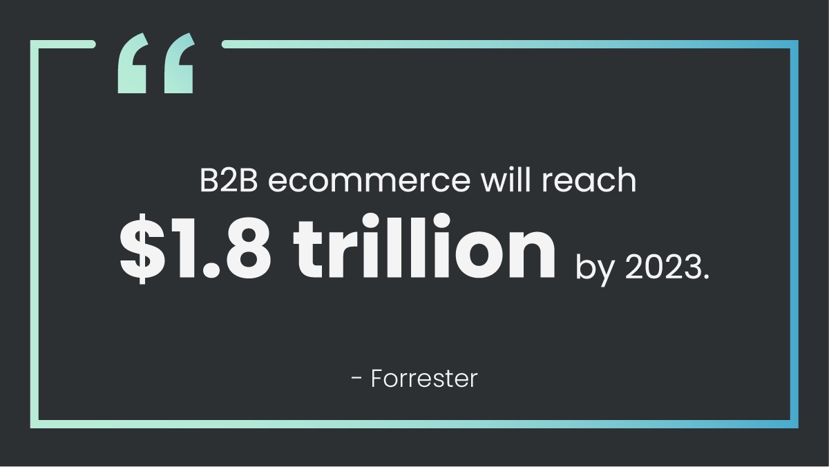 Znode's tweet photo. According to @forrester, “B2B ecommerce will reach $1.8 trillion and account for 17% of all B2B sales in the U.S. by 2023.” Find out more about the #Ecommerce platform with the most native #B2B features: https://t.co/NFy11rmXFw

#B2B #Ecommerce #Manufacturing https://t.co/DW2zV7vmvw