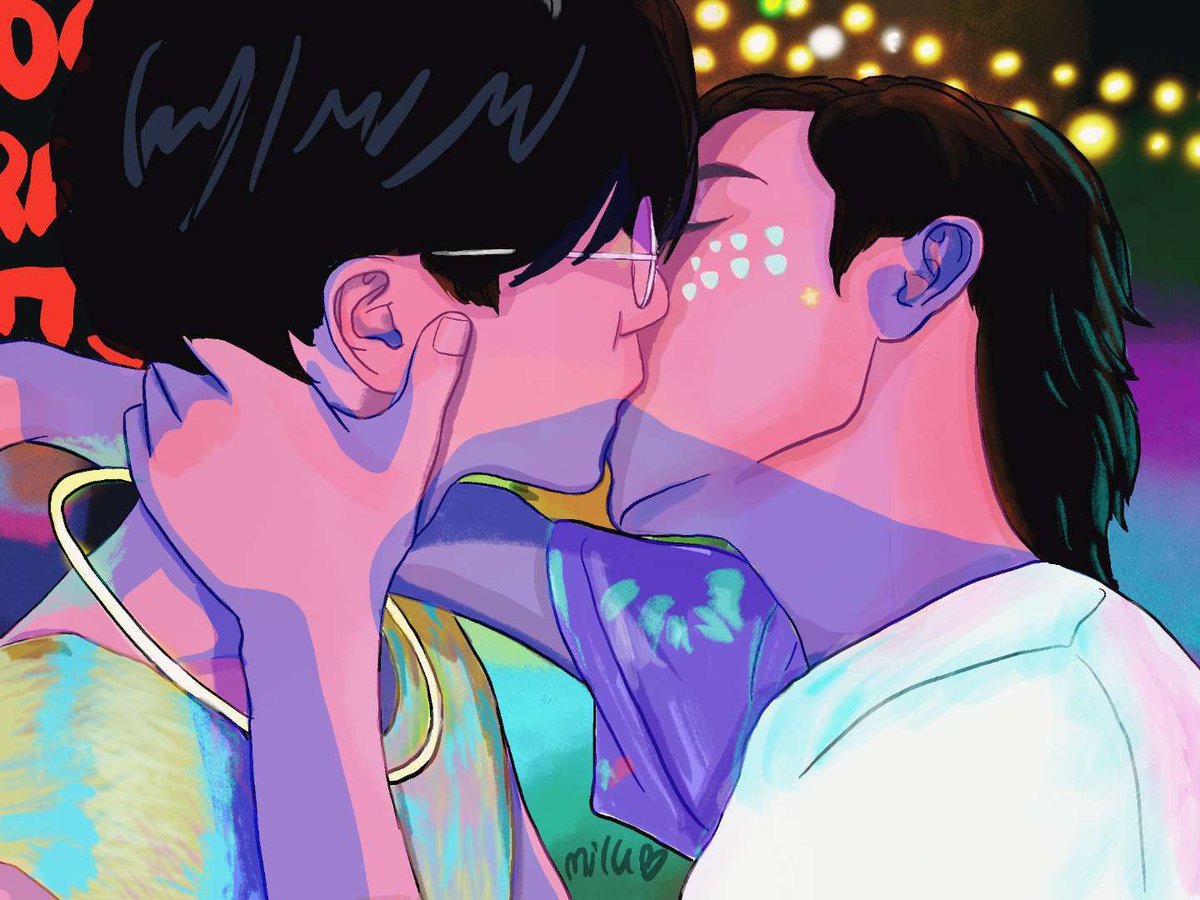 PerthMark320330's tweet photo. Kiss under the stars.
Stars witness the love between Jack and Krit.
🖤🖤cr.milu
#2YearStrandedWithKJ
#KDPPE
#MSIWAT
#เพิร์ธมาร์ค
#PerthMark https://t.co/ayTApAyNYo
