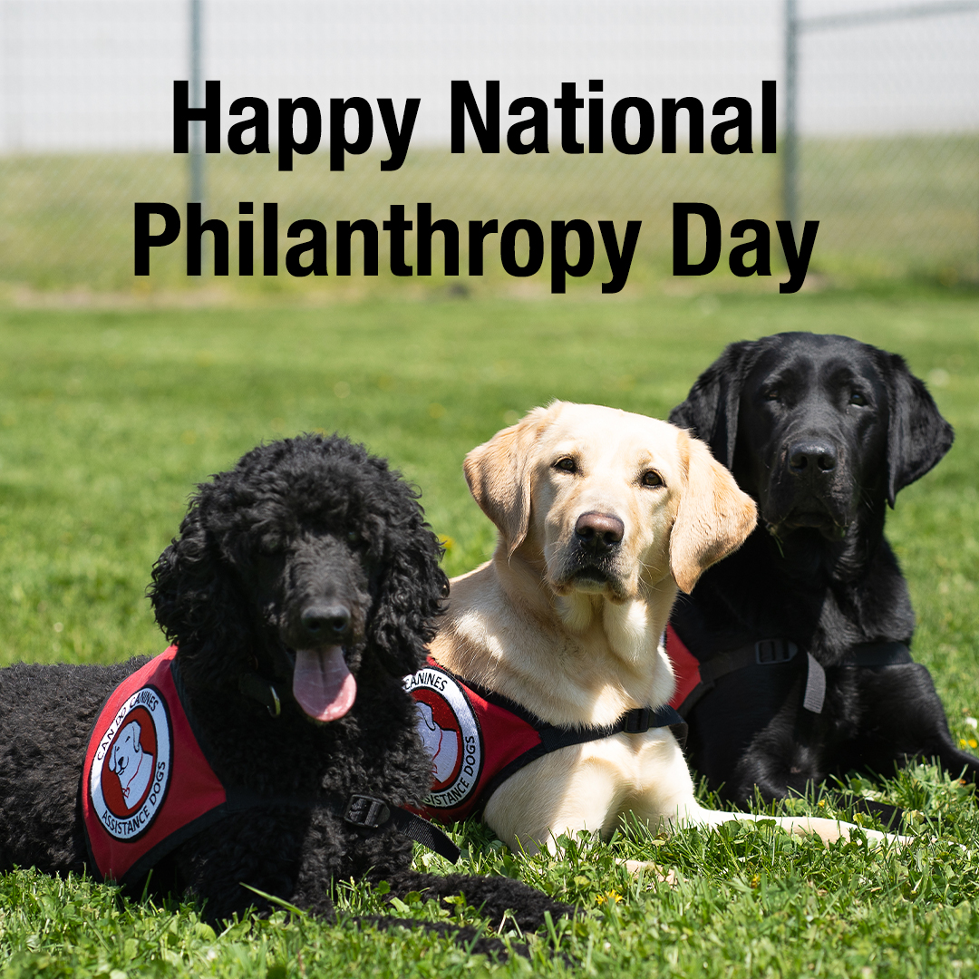 Can Do Canines (@candocanines) on Twitter photo For #NationalPhilanthropyDay we want to celebrate all of the donors and volunteers who work together for the common good of our community. We are so thankful for the kindness of our supporters and the ways they move <a href="/CanDoCanines/">Can Do Canines</a> mission forward. For #NationalPhilanthropyDay we want to celebrate all of the donors and volunteers who work together for the common good of our community. We are so thankful for the kindness of our supporters and the ways they move <a href="/CanDoCanines/">Can Do Canines</a> mission forward.
