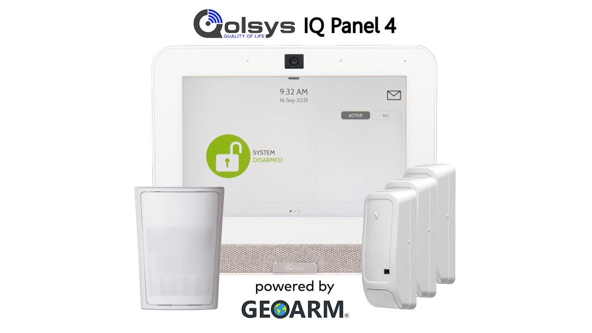 GeoArm's tweet photo. @GeoArm, a pioneer in the DIY home security market, has released the much anticipated @QolsysInc IQ Panel 4 wireless touchscreen smart alarm controller. 
#homesecurity #TechNews #smarthome #automation #Security #Bluetooth #Cellular #DIY #LTE #WiFi #Qolsys #JohnsonControls #GeoArm https://t.co/xSNlSqu3Uo