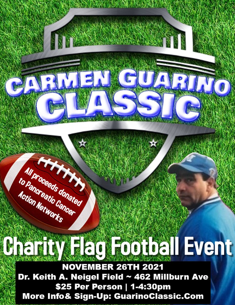 Still time to sign up for the <a href="/CGuarinoClassic/">The Carmen Guarino Classic Charity Event</a> 
 <a href="/NJ_Sports/">NJ.com Sports</a> <a href="/njdotcom/">njdotcom</a> <a href="/MikeKinneyHS/">Mike Kinney</a> <a href="/MHSmillers/">Millburn Athletics</a> <a href="/BRZooCrew/">Zoo Crew</a> @MHSGRIDIRON21 

Register or Donate at: guarinoclassic.com