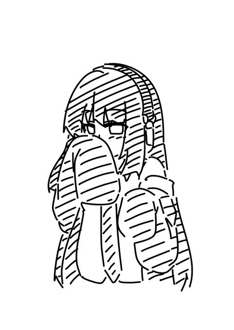 色塗ってばっかりで形描くの苦手になりそう 