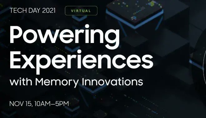 ShellyKramer's tweet image. Interested in attending the @SamsungSemiUS #TechDay2021 virtual even?, Use this link to register:  bit.ly/3ndSSlu  The event is happening today,  November 15, 2021. It’s sure to be an event you don’t want to miss.  #AI #5G #BigData #Innovation #semiconductor