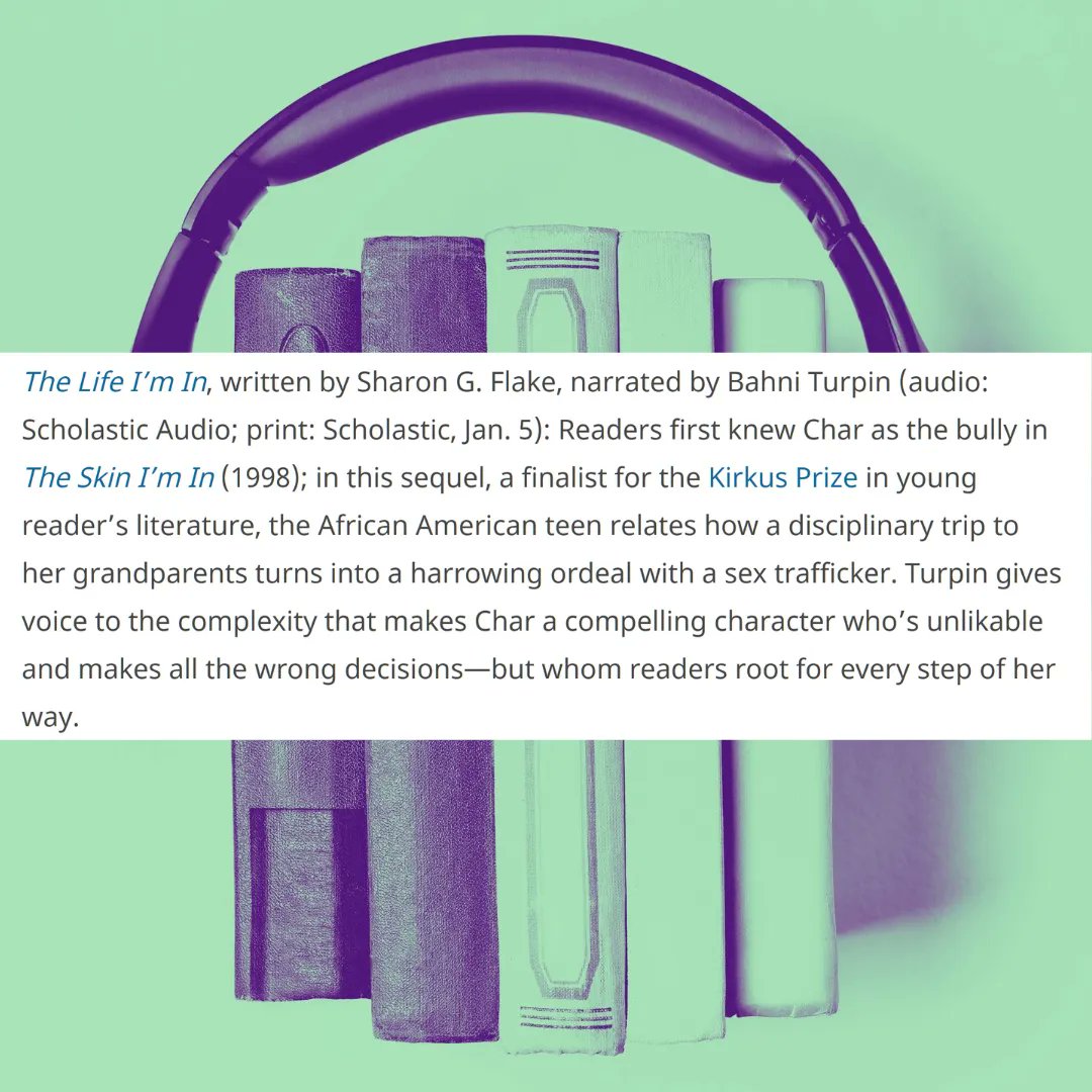 sharongflake's tweet photo. #Thelifeimin was named one of the BEST #audiobooks of 2021 for all ages by #kirkus.  If you are into audiobooks, check out my latest novel, The Life I'm In. 

#books #BookRecommendations #teenbooks https://t.co/YCzXcr3mqI