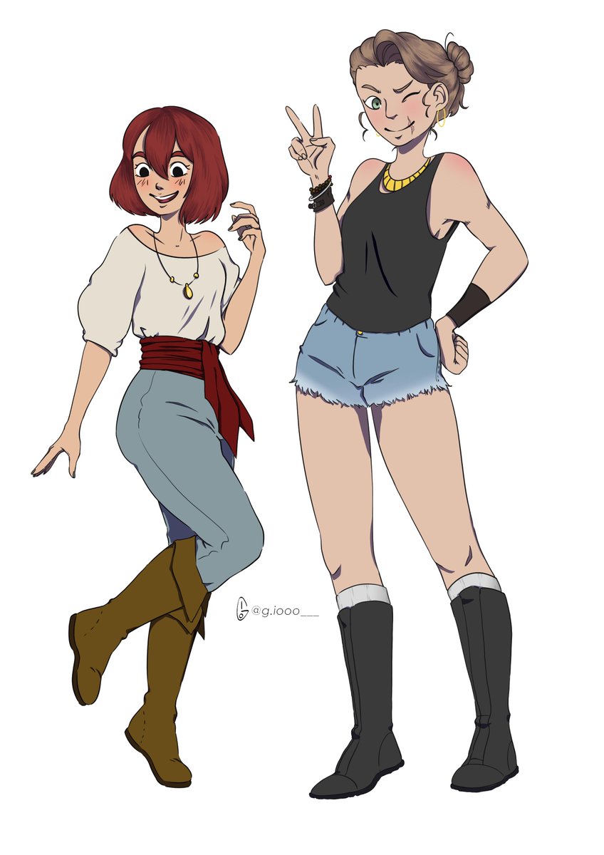 Swap outfits
#drawing #digitalart #oc #girls