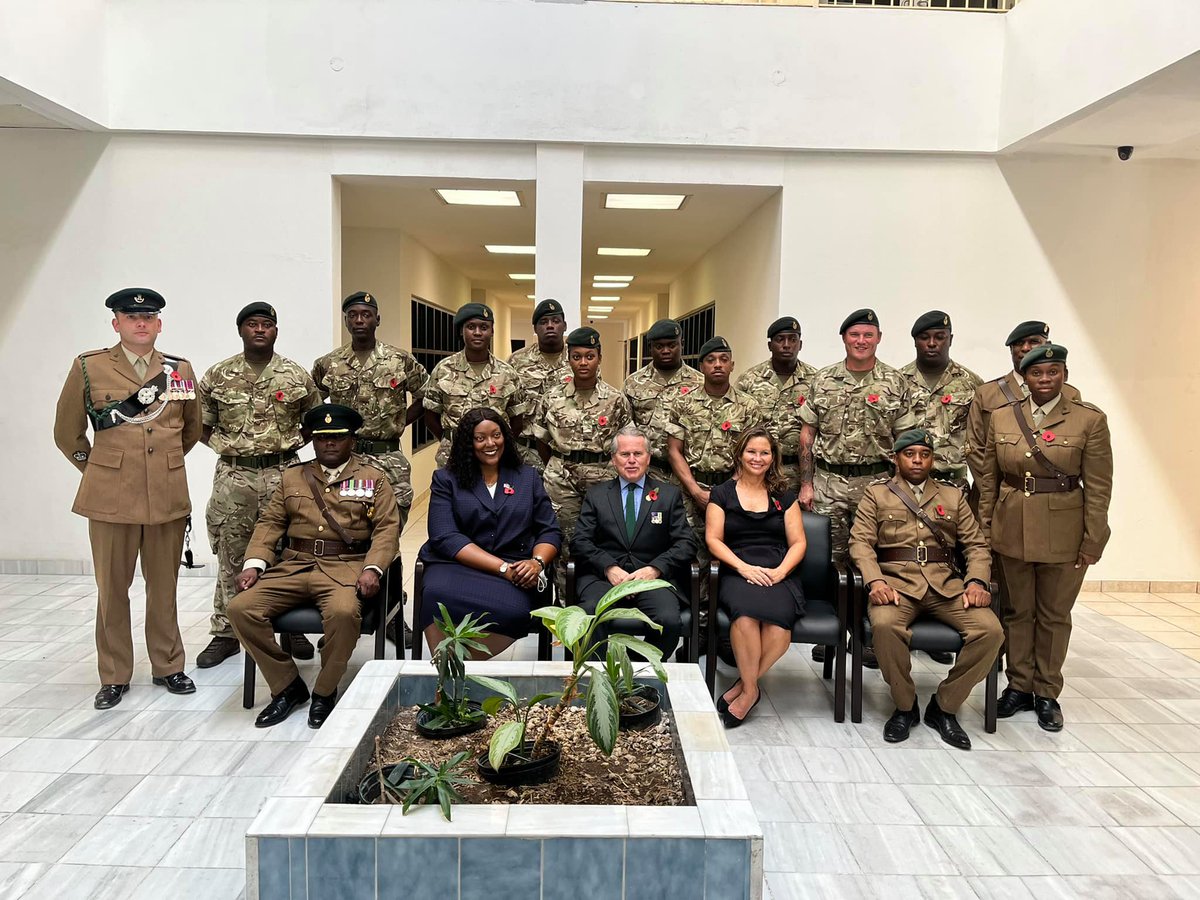 Premier (Acting) Hon. Akierra Missick with 
<a href="/TCIGO/">TCI Governor</a> H.E Nigel Dakin and Mrs. Dakin and TCI Regiment on Remembrance Day Sunday.

#wewillneverforget