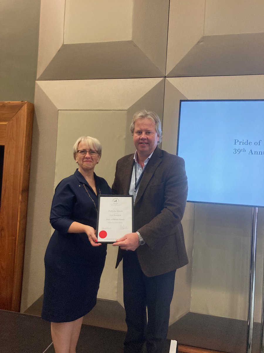 Many congratulations to Paul Milsom <a href="/MilsomBusiness/">Milsom Business</a> appointed PoB Life President. 👏🏻