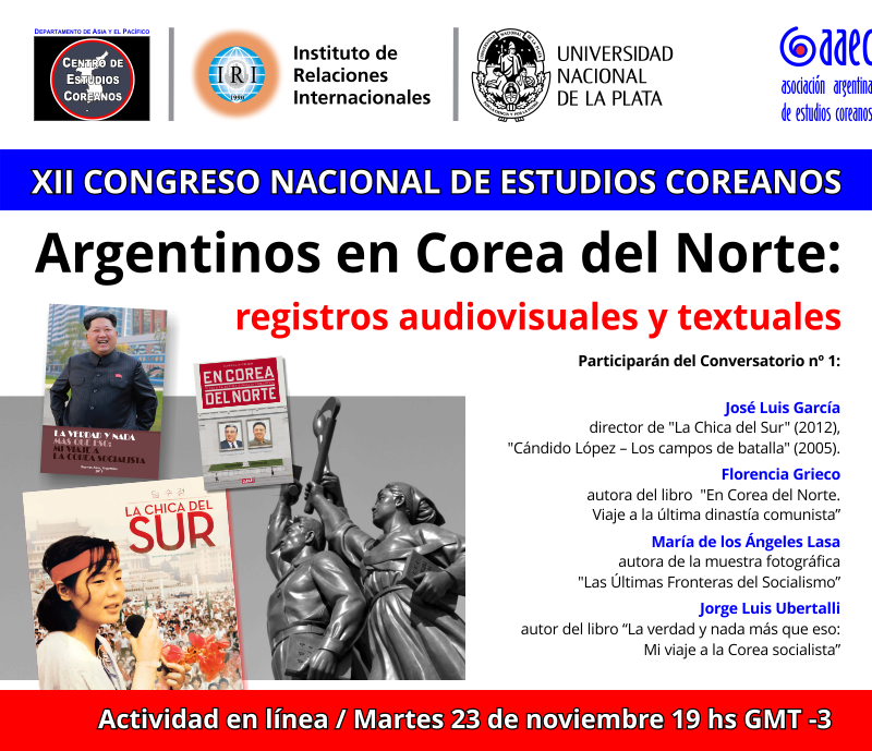 iriunlp's tweet photo. #IRIinvita XII CONGRESO NACIONAL DE ESTUDIOS COREANOS #Corea ante un nuevo cambio de época. Aproximaciones desde el #Sur #Global” @CoreanoXii
🗓️23/11  ⌚️19hs(GMT-3)
𝗖𝗼𝗻𝘃𝗲𝗿𝘀𝗮𝘁𝗼𝗿𝗶𝗼 1: Argentinos en Corea del Norte: registros audiovisuales y textuales https://t.co/pfgbQIZLFK