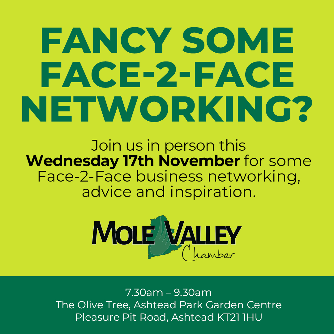 Excell Design (@richardexcell) on Twitter photo If you are in the Leatherhead, Mole Valley or Surrey area and fancy some face-2-face business networking, try this <a href="/MoleValleyChamb/">Mole Valley Chamber</a> event this Wednesday. eventbrite.co.uk/e/face-to-face…
#business #networking #Surrey #startup If you are in the Leatherhead, Mole Valley or Surrey area and fancy some face-2-face business networking, try this <a href="/MoleValleyChamb/">Mole Valley Chamber</a> event this Wednesday. eventbrite.co.uk/e/face-to-face…
#business #networking #Surrey #startup