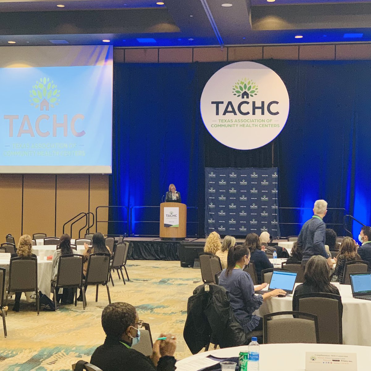 TexasCHCs's tweet photo. Exciting day as Jana Eubank, TACHC’s ED unveils our new brand during #TACHC38 #conference https://t.co/RWCobTqtLU