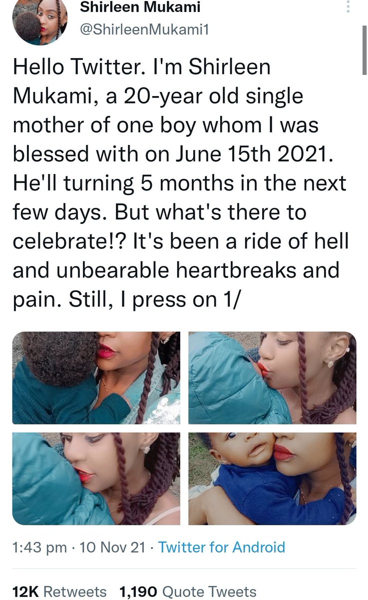 Onorpik's tweet photo. On that Shirleen Mukami story.
This isn't the first con ran by Kenneth Kabuga Gachie.
July 2020 he ran a fundraiser to under "12 Years a warrior", he got Sh. 773,315.
September 2020 he run another under "Stroke of life", he got 99,595.
This year under Shirleen, he got 848,745. https://t.co/3kfxCWyOIG