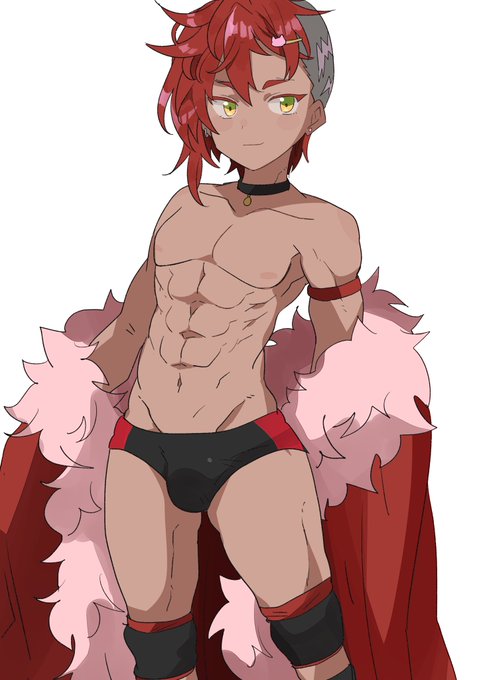 創作ショタレスラーらくがき 