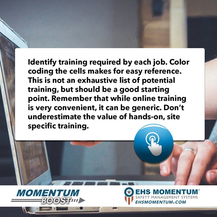 #EHSMomentum Safety Tip: Color Coding makes easy and FAST reference. Help your crew’s #EHS #safety #training with easy references and hands on training. #MyMomentum #safetyfirst bit.ly/3EnW3h9