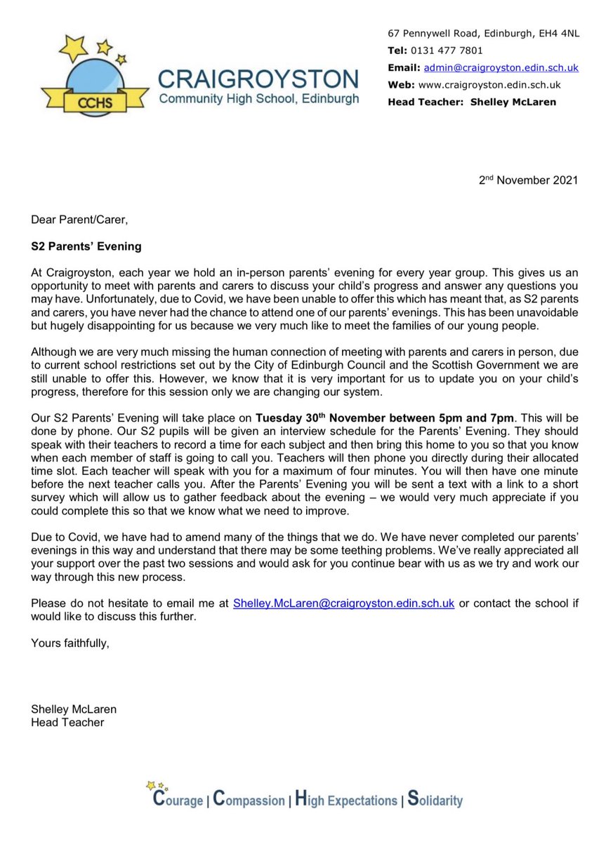 Craigroyston CHS tweet media