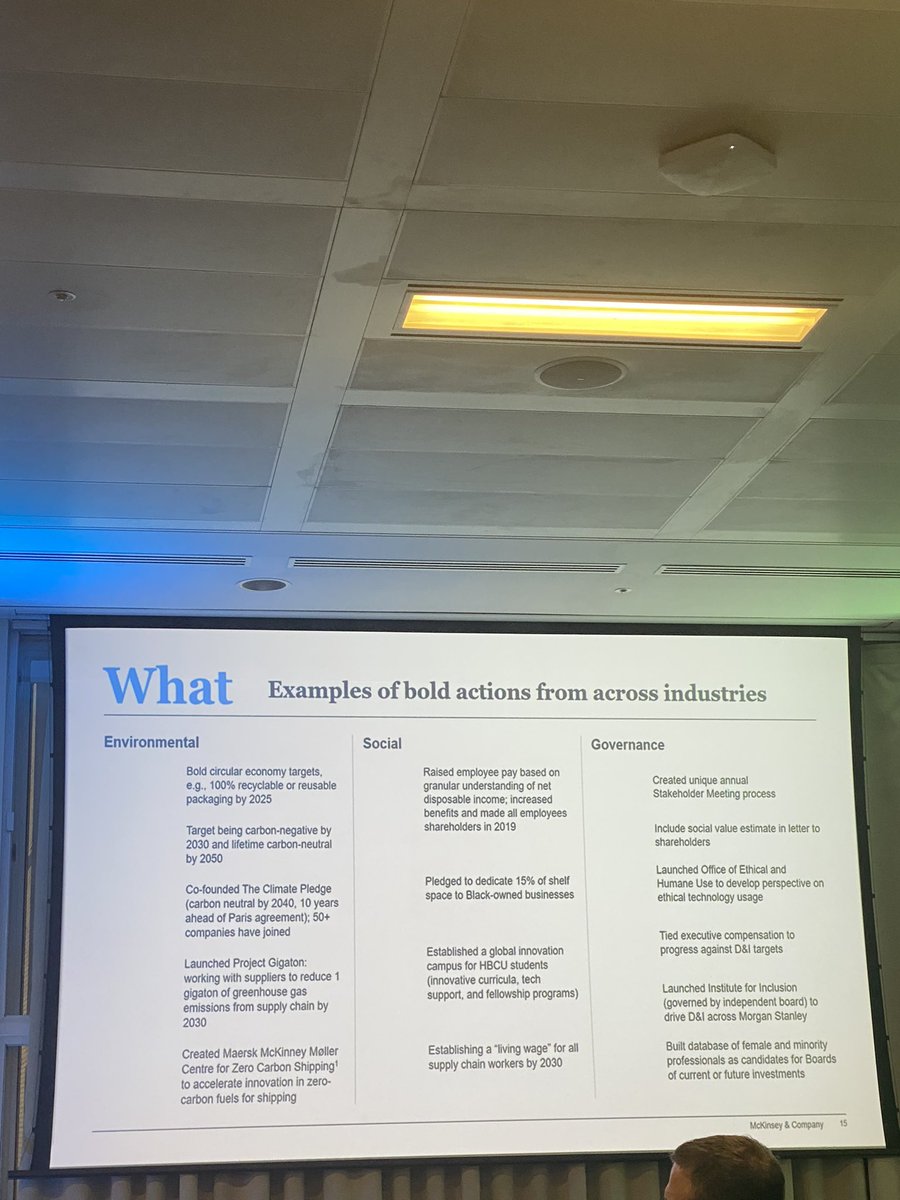 Gehanam's tweet photo. I was the happiest when @McKinsey shared with us their #ESG work and how itโs now more important than ever to be communicated internally #simplySUMMIT @simplycomm https://t.co/6OWAvitNRJ