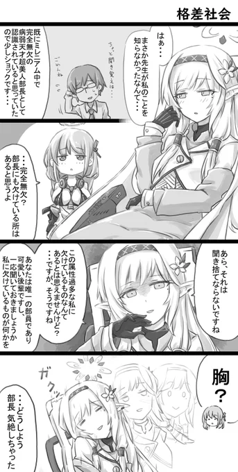 #ブルアカ の4コマその6。 