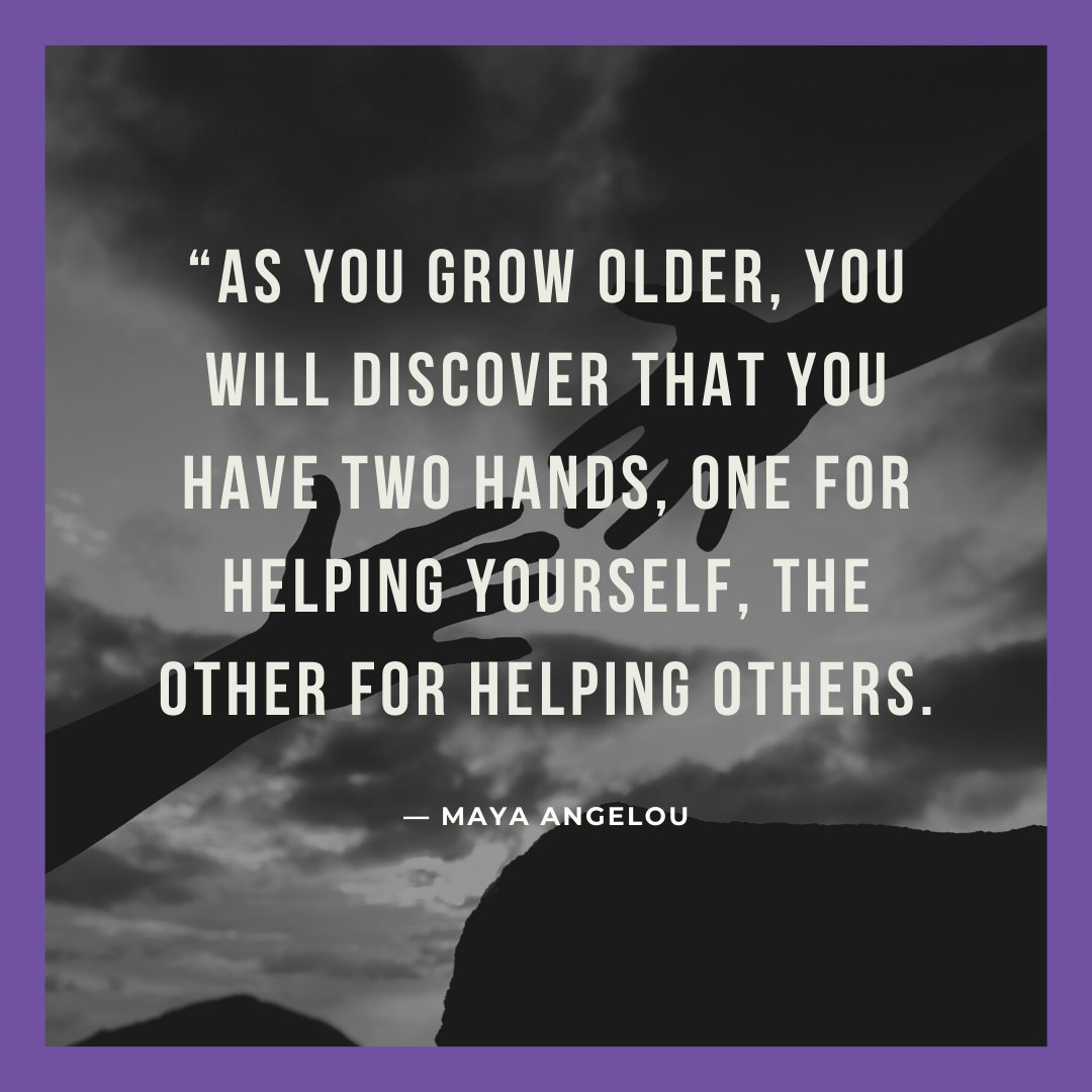PLR_Insurance's tweet image. “As you grow older, you will discover that you have two hands, one for helping yourself, the other for helping others.”— Maya Angelou

#motivationmonday #helping #caring #selfcare #generosity #friendship #love #lendahand #helpful #gratitude