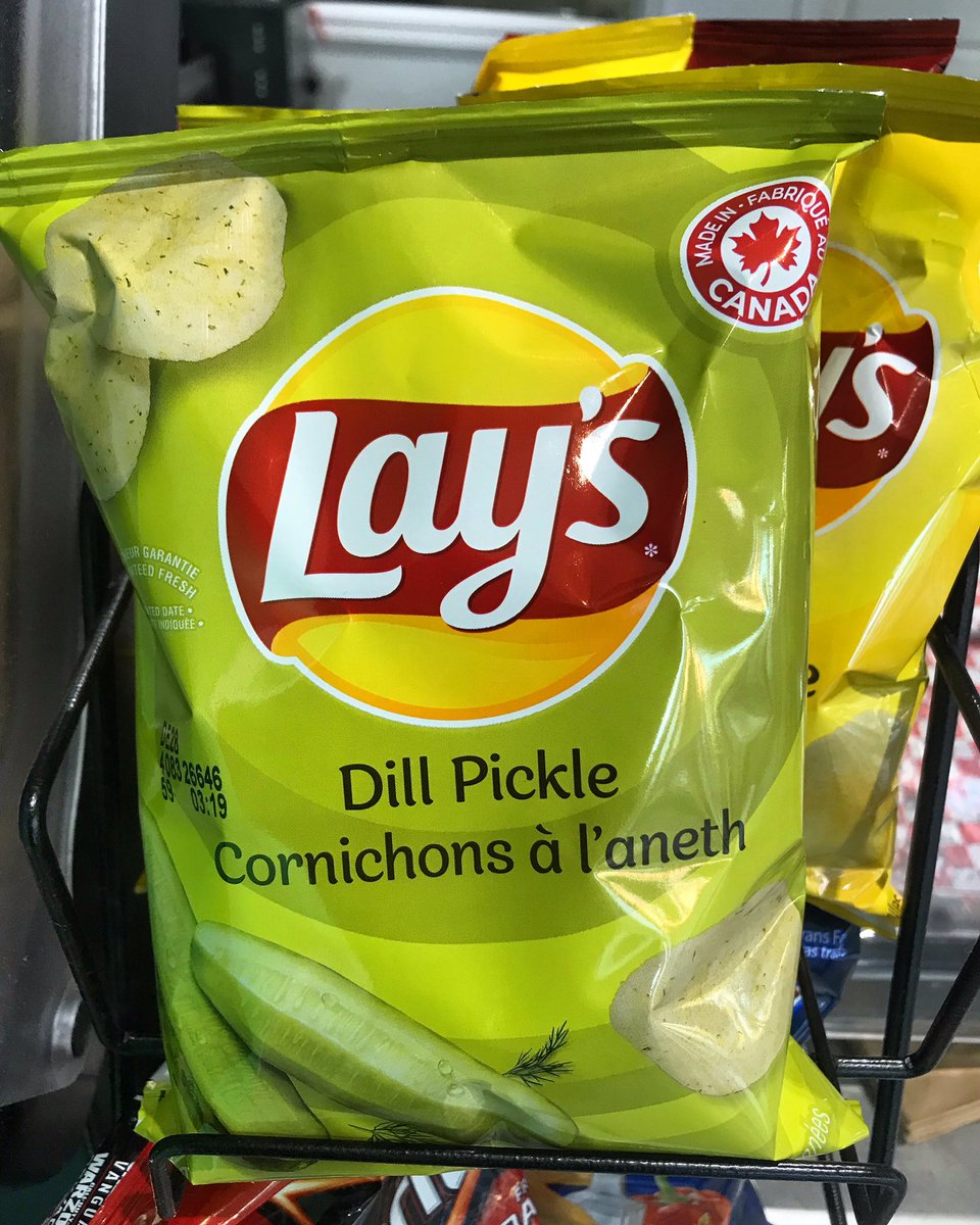 dillpicklewraps's tweet photo. Lays dill pickle flavoured chips! Now available. #lays #dillpickle https://t.co/AK5XFXGpk7