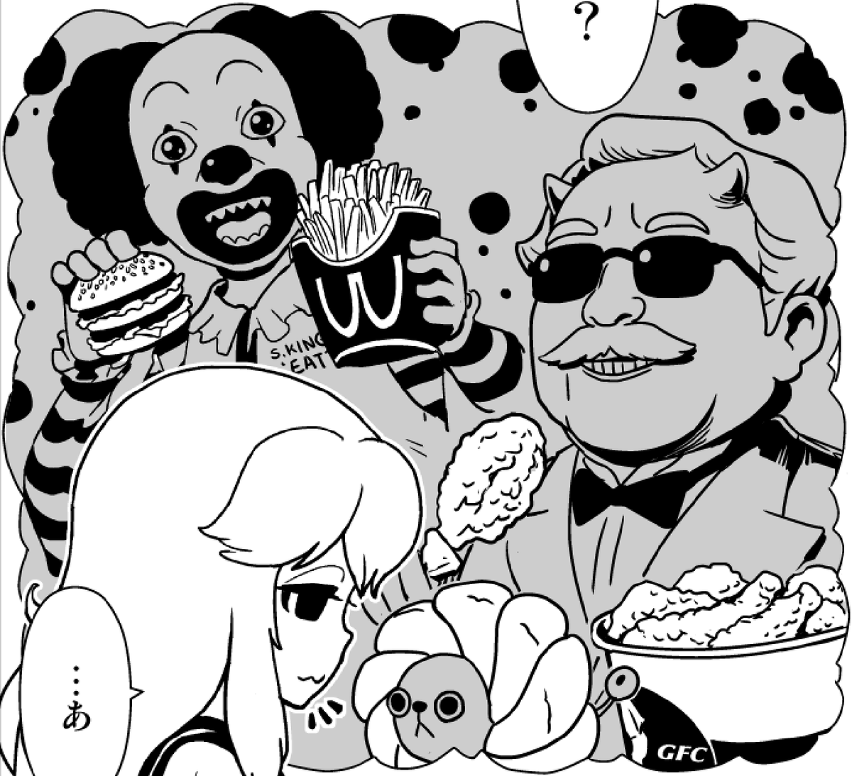 ケンタッキー食べたい
マクドナルドも食べたい
ミスタードーナツも食べたい 