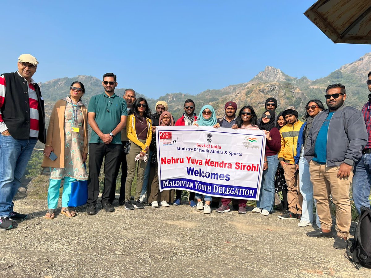 Day 5
Delegates visit the wild life sanctuary located on mount abu and drove up to 1722 meters high to reach Guru Shikhar, the peak of Arbuda Mountains of Rajasthan, which is the highest point of the Aravalli Range. 
<a href="/MNUedu/">The Maldives National University</a> @MoYSCEmv <a href="/HCIMaldives/">India in Maldives</a> <a href="/AhmedMahloof/">Ahmed Mahloof</a> #YE21