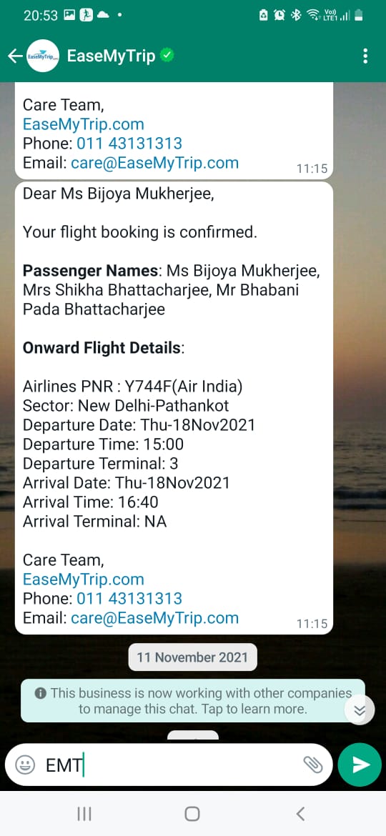 bidutwits's tweet photo. @EaseMyTrip wht kind of an harasment is this now? We booked our tickets with @airindiain thru ur app(img 1) Airlines cald 2 prepone our flight by one day..hence we want to cancel..but now ur app is nt showing any bookings in my no. (Img 2) so making me unable to cancel..Plz Help https://t.co/OejK52iNo0
