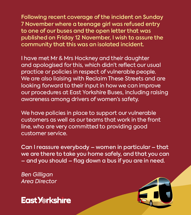 EYBuses's tweet photo. An open letter regarding last Sunday's incident. https://t.co/gt9kRHl8L9
