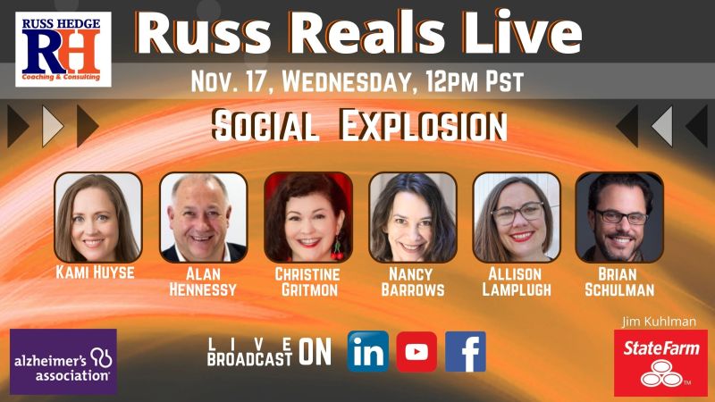 Kompassmedia's tweet photo. Looking forward to #RussReals Live this Wednesday with @russhedge. I will be joining in the conversation about Social Explosion along with @kamichat @cgritmon Nancy Barrows @LucyLafloure and @VoiceYourVibe
Make sure to save the time and date on Wednesday.
#SocialExplosion https://t.co/X7cdedFDll