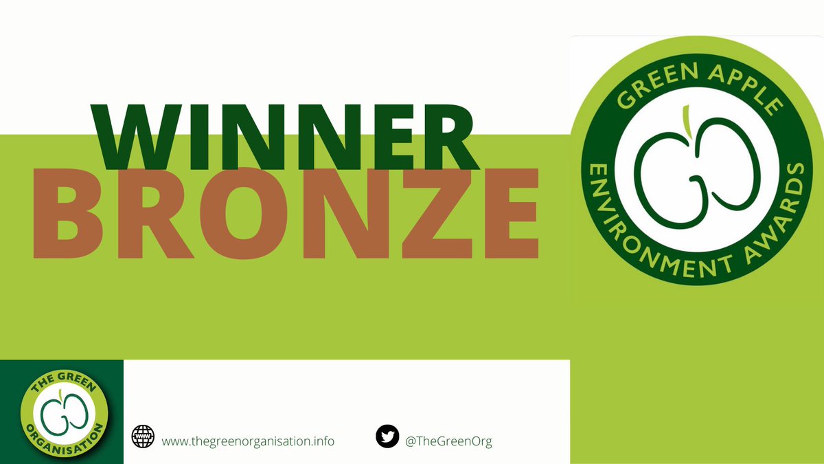 <a href="/sustainIt/">SustainIt</a> have seen a reduction in carbon emissions in excess of 30%.  This has helped to win them a BRONZE at the #GreenAppleAwards.  Keep up the great work everyone.

#GreenAppleAward #GreenWorldAward #WINNER