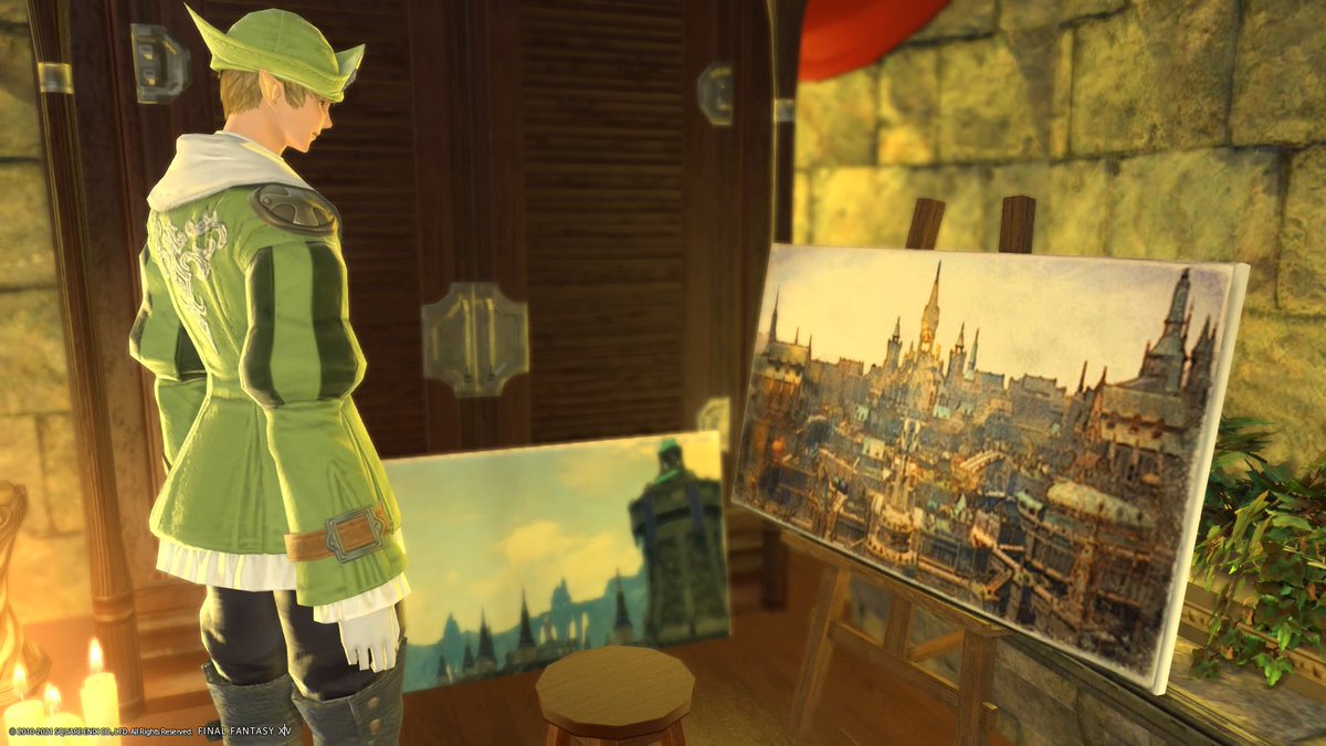 trixy_1123's tweet photo. 絵画があるなぁと思ってなんとなしに近づいて気づいたんです。これ蒼天街じゃないですかー！！！！エモエモのエモですね！？！？写真撮る手が止まりませんでした

机の横の書類の山にはフランセルくんも思わず苦笑……ww
 #studio_FallinSnow https://t.co/TLVMbnia3X