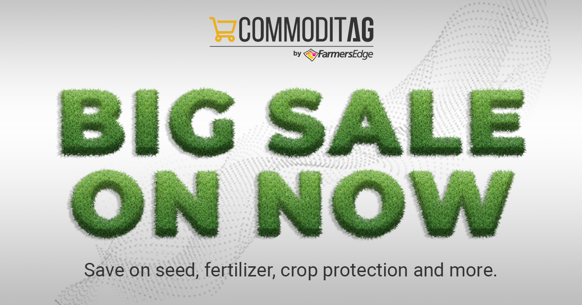 CorvianLabs's tweet photo. The biggest sale of the year is on now! Shop and save on a wide variety of crop inputs and farm supplies from the convenience of your farm.

Save on seed, fertilizer, crop protection and more at https://t.co/0cXANxCEPw today. https://t.co/6AhRGtUcBf