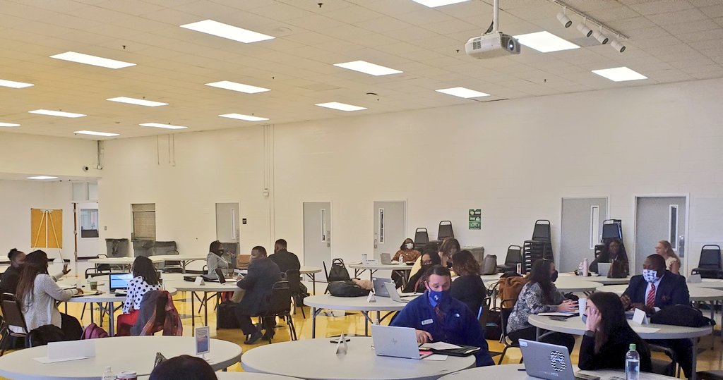CynthiaMcCray19's tweet photo. I enjoyed facilitating the session in #APIP2022 this AM. APs shared, with a partner, their work in the CSIP/ 90-Day Plan. Guided questions were provided to help facilitate these discussions. Listening, learning and take aways were obvious. Great Work! #BeTheChange @KirkShrum https://t.co/pObRBA9MzG