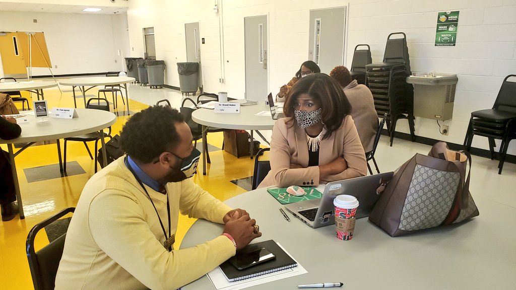 CynthiaMcCray19's tweet photo. I enjoyed facilitating the session in #APIP2022 this AM. APs shared, with a partner, their work in the CSIP/ 90-Day Plan. Guided questions were provided to help facilitate these discussions. Listening, learning and take aways were obvious. Great Work! #BeTheChange @KirkShrum https://t.co/pObRBA9MzG