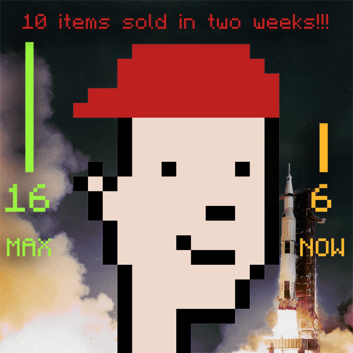 HappyPunks1's tweet photo. 10 items #7 sold in two weeks 🔥
Only 6 common HappyPunks #7 left 🚀🚀🚀
#nftcollectors #NFT #NFTs #NFTcollection #NFTcollectible #OpenSeaNFT #opensea #NFTGiveaway #Airdrop #Airdrops  #HappyPunks https://t.co/knSQQQzo2K