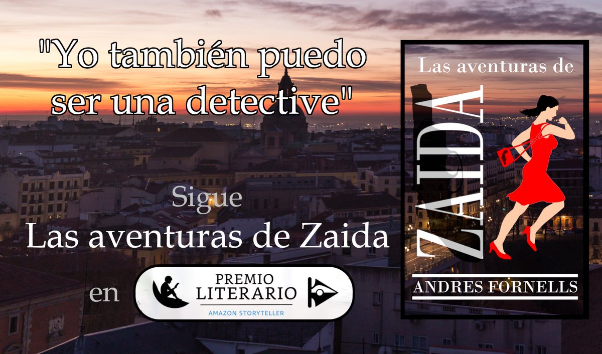 AndresFornells's tweet photo. LAS AVENTURAS DE ZAIDA. https://t.co/Ea7prw7CyD Zaida arriesga la vida prestándoles su ayuda a, Baaba y Luaba, dos jóvenes nigerianas que mantienen esclavizadas y aterradas por medio del vudú. Explosiona, vuela por los aires el coche de un exministro. #novelanegra #queleer #lecto https://t.co/M0WyMxIZuj