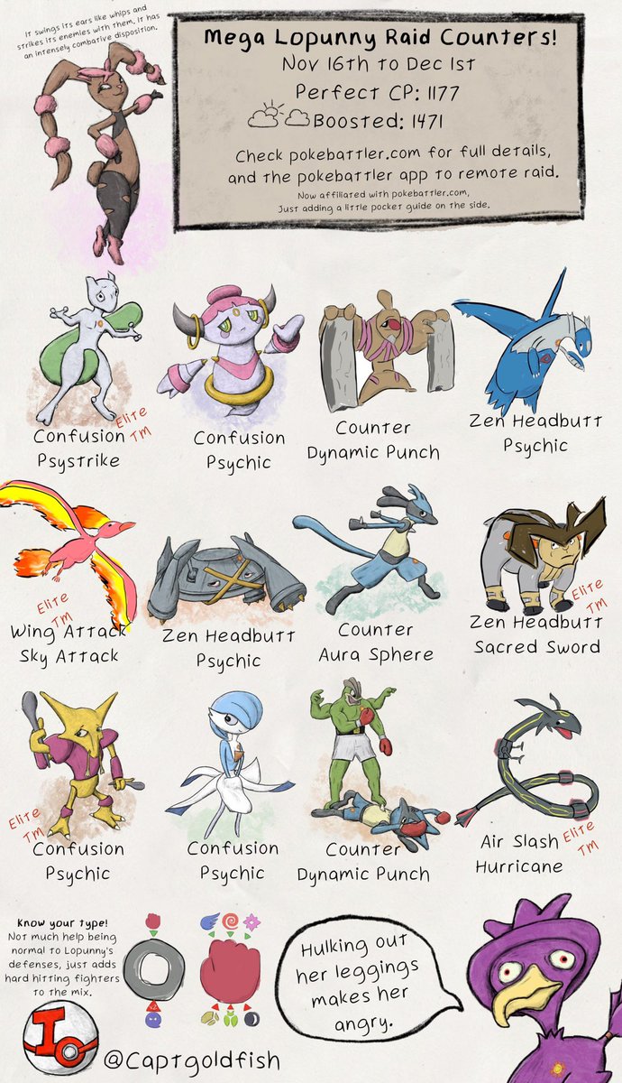 Happy  to announce a partnership with <a href="/captgoldfish/">CaptGoldfish</a> to bring his awesome infographics to a larger audience!  Stay tuned for the full integration!

$1 to CaptGoldfish for each comment or retweet up to $500!

pokebattler.com/articles/2021/…

pokebattler.com/articles/2021/…