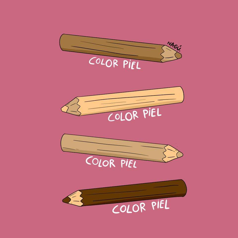 elprofe_Vicente's tweet photo. 👨🏻‍🏫 Eh, ¿me dejas el color carne ⁉️
.
.
.
@elprofe_Vicente #ColorCarne #ColorPiel #STOPRacism 🧒🏻👦🏽👧🏿🧒👦🏾👨🏻 #Educación #Igualdad https://t.co/JPnplSRTvu