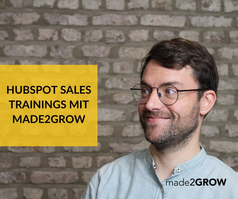 made2GROW's tweet photo. Wir sind mega happy, dass Sebastian, unser Geschäftsführer, zur illustren Runde der akkreditierten #HubSpot Trainer gehört.
 
In dieser Funktion darf er am 29.11. sein erstes Training zu HubSpot #Sales – #Produktivitätstools halten. Hier mehr: https://t.co/IWHkBBKYmR https://t.co/RU2yfRbjRq