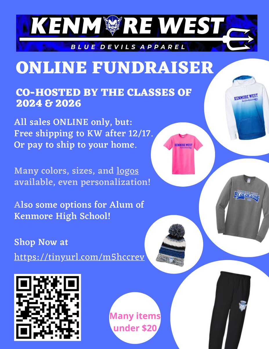 MLBieron's tweet photo. Looking for some new Kenmore West gear? Check this out and support some KW classes! https://t.co/J6H7dY3rCW https://t.co/6R9hAx9vHL